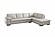 ML157 V990 Smoke Top Grain Leather Sectional by BH Furniture