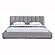 Noah Smoke Gray Full Leather Platform Bed by BH Furniture