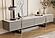 Nora Marble Style Porcelain Top TV Sideboard w/4 Drawers & 2 Storage Compartments by BH Furniture