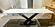 Vector Porcelain Top Expandable Dining Table w/Black Matte Metal Base by BH Furniture