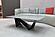 Vex Porcelain Top Coffee Table w/Black V-shaped Structural Legs by BH Furniture