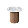 Wawa GJ-202302 Marble Top End Table w/MDF & Solid Ash Wood Frame by BH Furniture
