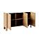 Whitney GJ-202301 Marble Top Storage Buffet w/MDF & Solid Ash Wood Frame by BH Furniture