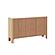 Whitney GJ-202301 Marble Top Storage Buffet w/MDF & Solid Ash Wood Frame by BH Furniture