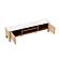 Whitney GJ-202301 Marble Top TV Stand w/MDF & Solid Ash Wood Frame by BH Furniture