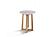 Winston Marble Top End Table w/Solid Rubber Wood Frame by BH Furniture