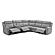 Wonder Sky Fabric 6-Piece Sectional by BH Furniture