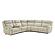 Wonder Sandstone Leather/PVC 6-Piece Sectional by BH Furniture