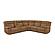 Wyatt Butternut Leather/PVC 6-Piece Sectional by BH Furniture