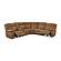 Wyatt Butternut Leather/PVC 6-Piece Sectional by BH Furniture