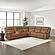 Wyatt Butternut Leather/PVC 6-Piece Sectional by BH Furniture
