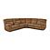 Wyatt Butternut Leather/PVC 6-Piece Sectional by BH Furniture