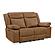 Wyatt Butternut Leather/PVC Loveseat by BH Furniture