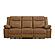 Wyatt Butternut Leather/PVC 3-Seater Sofa by BH Furniture