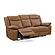 Wyatt Butternut Leather/PVC 3-Seater Sofa by BH Furniture