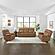 Wyatt Butternut Leather/PVC 3-Seater Sofa by BH Furniture