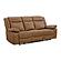 Wyatt Butternut Leather/PVC 3-Seater Sofa by BH Furniture