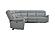 Wyatt Light Gray Leather/PVC 6-Piece Sectional by BH Furniture