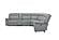 Wyatt Light Gray Leather/PVC 6-Piece Sectional by BH Furniture