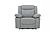 Wyatt Light Gray Leather/PVC Chair by BH Furniture