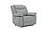 Wyatt Light Gray Leather/PVC Chair by BH Furniture