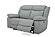 Wyatt Light Gray Leather/PVC Loveseat by BH Furniture