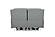 Wyatt Light Gray Leather/PVC Loveseat by BH Furniture