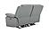 Wyatt Light Gray Leather/PVC Loveseat by BH Furniture