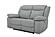 Wyatt Light Gray Leather/PVC Loveseat by BH Furniture