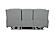 Wyatt Light Gray Leather/PVC 3-Seater Sofa by BH Furniture