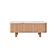 Wynter White Marble Top Coffee Table w/Oak Veneer & Solid Rubber Wood Frame by BH Furniture