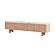 Wynter White Marble Top TV Stand w/Oak Veneer & Solid Rubber Wood Frame by BH Furniture