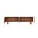 Wynter White Marble Top TV Stand w/Oak Veneer & Solid Rubber Wood Frame by BH Furniture