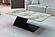 Zest Porcelain Top Coffee Table w/Black Z-shaped Structural Legs by BH Furniture