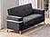 Lucas Black Loveseat by Casamode