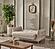 Perla Beige Loveseat by Casamode