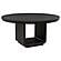 Leandro 60" Round Dining Table - Burnished Black by Coaster