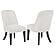 Leandro Upholstered Dining Side Chair - Cream (Set of 2) by Coaster