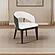 Leandro Upholstered Dining Arm Chair - Cream (Set of 2) by Coaster