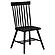 Andrews Windsor Spindle Back Dining Side Chair - Black (Set of 2) by Coaster