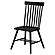 Andrews Windsor Spindle Back Dining Side Chair - Black (Set of 2) by Coaster