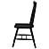 Andrews Windsor Spindle Back Dining Side Chair - Black (Set of 2) by Coaster