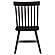 Andrews Windsor Spindle Back Dining Side Chair - Black (Set of 2) by Coaster