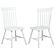 Andrews Windsor Spindle Back Dining Side Chair - White (Set of 2) by Coaster