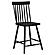 Andrews Windsor Counter Height Dining Side Chair - Black (Set of 2) by Coaster