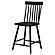 Andrews Windsor Counter Height Dining Side Chair - Black (Set of 2) by Coaster