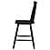 Andrews Windsor Counter Height Dining Side Chair - Black (Set of 2) by Coaster