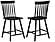 Andrews Windsor Counter Height Dining Side Chair - Black (Set of 2) by Coaster