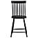 Andrews Windsor Counter Height Dining Side Chair - Black (Set of 2) by Coaster