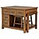 Mayfair 3-piece Kitchen Island w/Extension Table - Dark Oak by Coaster